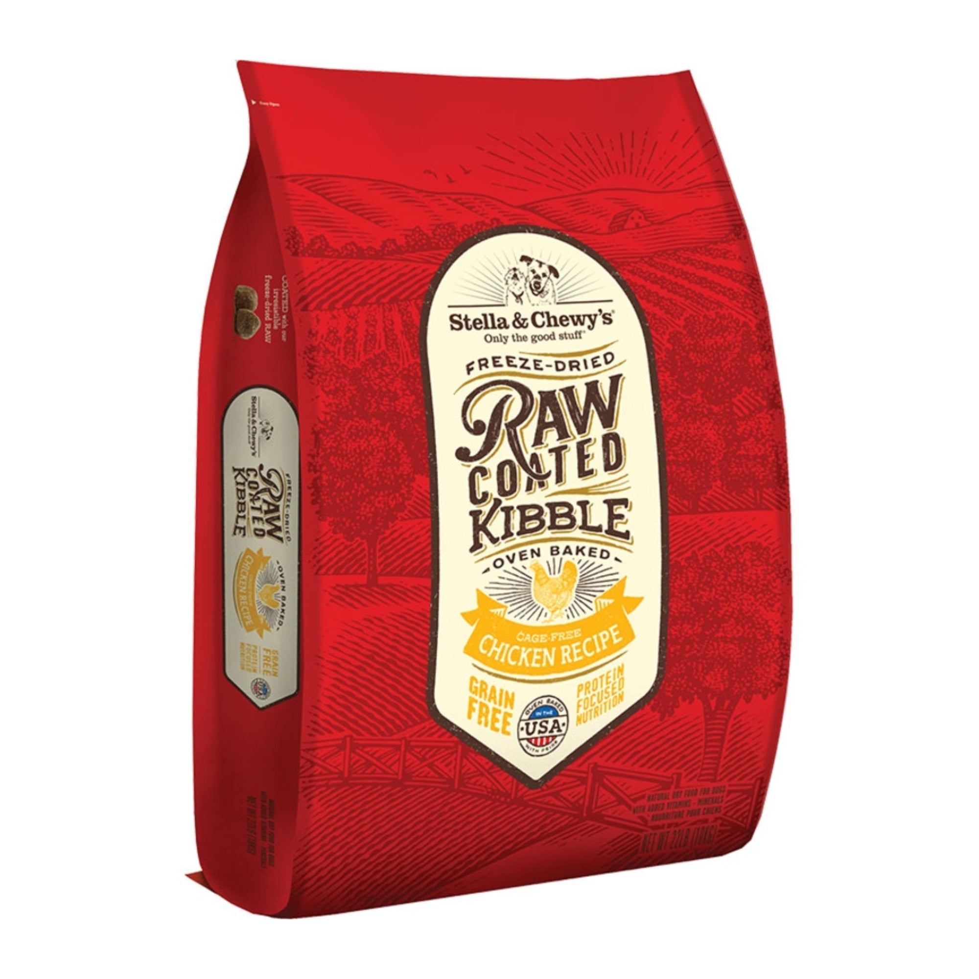 Stella & Chewys Dog Kibble - Raw Coated Chicken 22Lbs